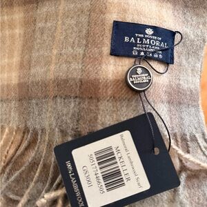 Balmoral Lambswool Scarf plaid